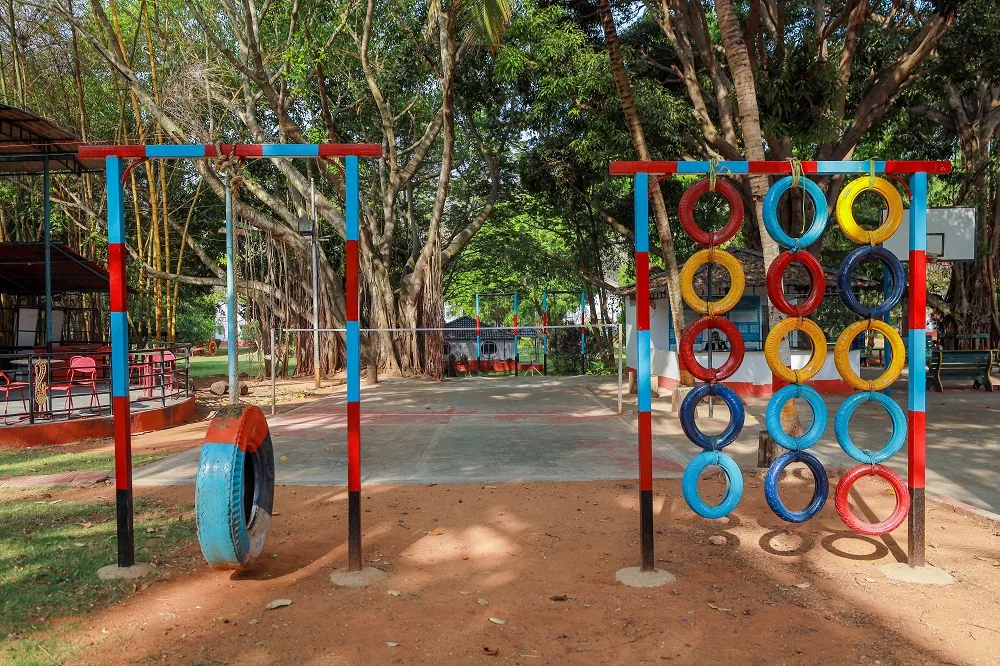 kids activity arena at family resort near Bangalore